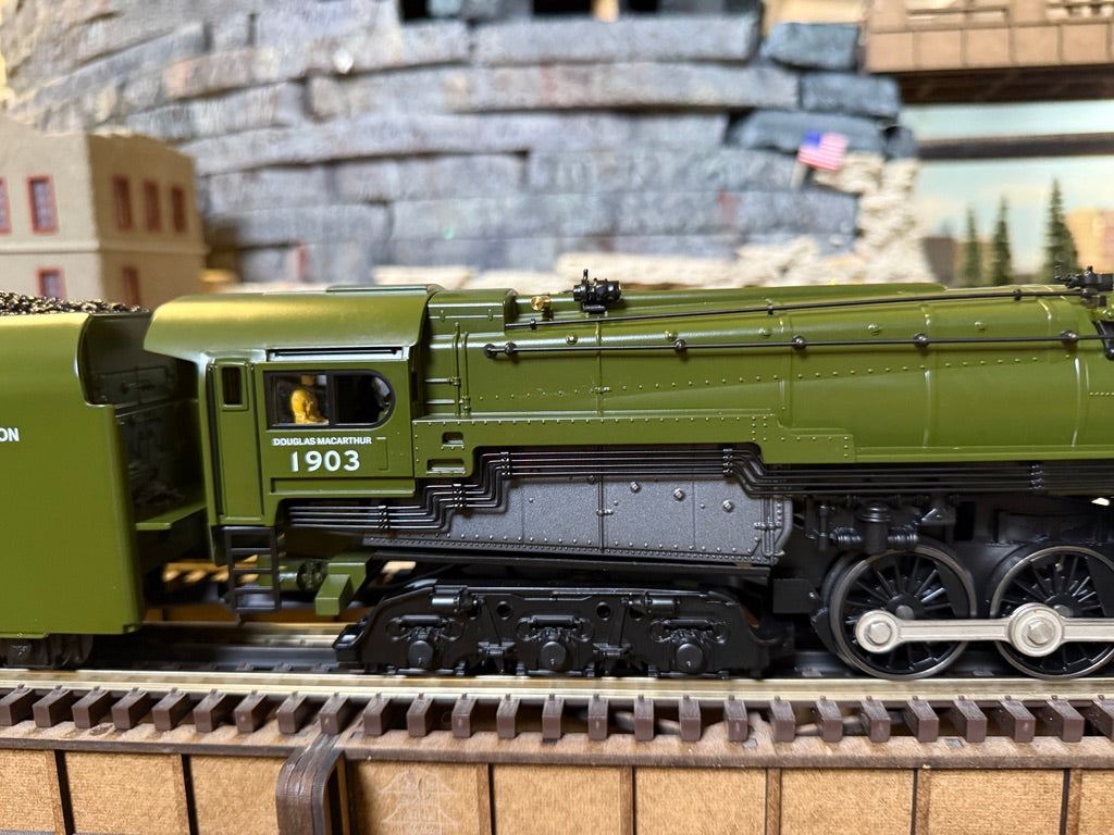 Lionel 2531850 - Legacy S2 Steam Locomotive "U.S. Army" #1903 General Douglas MacArthur - Custom Run for MrMuffin'sTrains