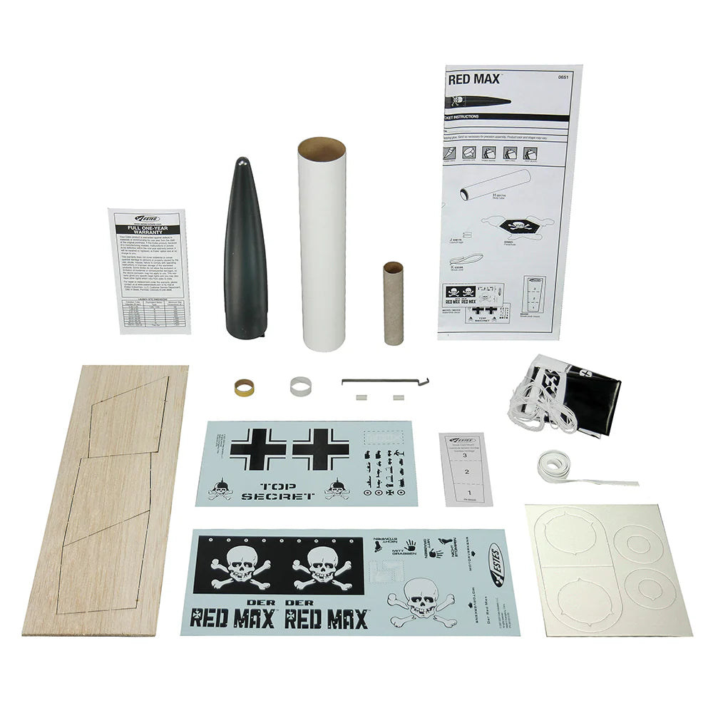 Estes 0651 - Intermediate - Der Red Max Rocket Kit