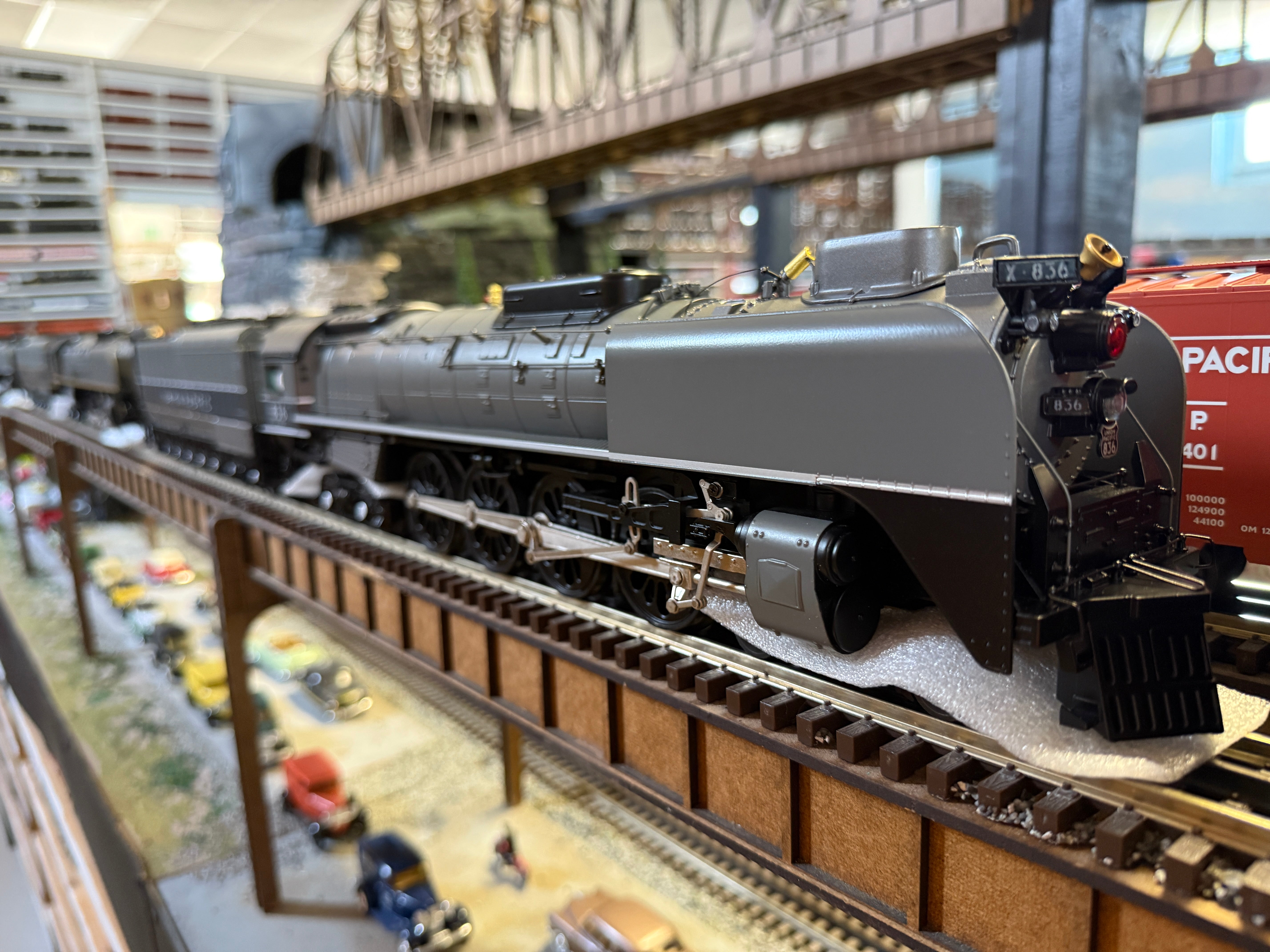 MTH 20-3963-1 - Premier - FEF 4-8-4 Northern Steam Engine "Union Pacific" #844 w/ PS3 (TT Gray w/Silver Stripes)