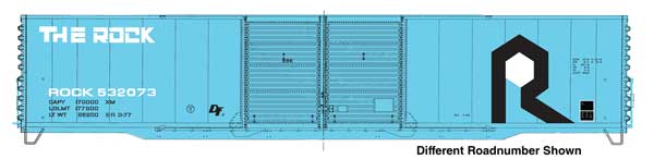 Walthers HO 910-3413 - Mainline - 60' Pullman-Standard Double Door Auto Parts Boxcar "Rock Island" #532073