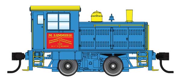 Walthers HO 910-20015 - Mainline - Plymouth ML-8 Industrial Switcher Diesel Locomotive "M. Lummus RR Construction Co." (DCC Only)