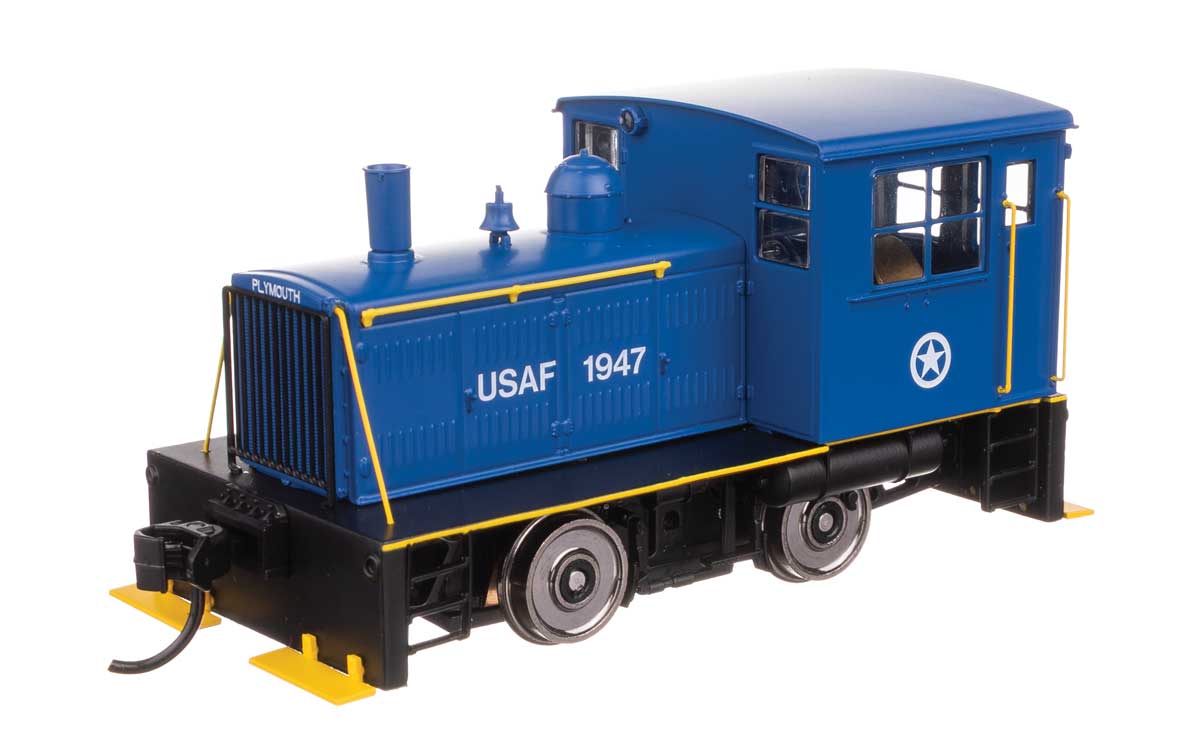 Walthers HO 910-10016 - Mainline - Plymouth ML-8 Industrial Switcher Diesel Locomotive "U.S. Air Force" #1947 (Standard DC)
