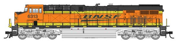 Walthers HO 910-10223 - Mainline - GE ES44AC Evolution Series GEVO Diesel Engine "BNSF" #6313  (Standard DC)