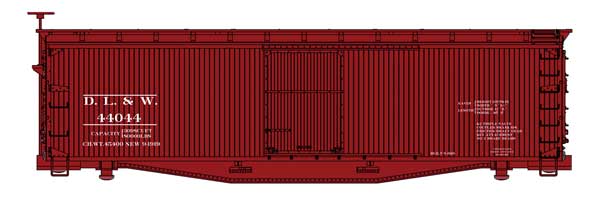 Walthers HO 910-40175 - Mainline - 40' USRA Wood Boxcar "Delaware, Lackawanna & Western" #44044