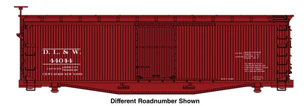 Walthers HO 910-40178 - Mainline - 40' USRA Wood Boxcar "Delaware, Lackawanna & Western" #44088
