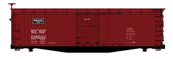 Walthers HO 910-40199 - Mainline - 40' USRA Wood Boxcar "Frisco" #128522
