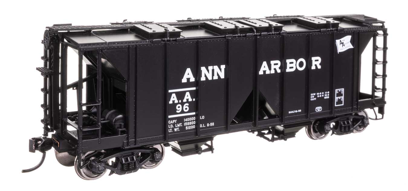 Walthers HO 910-49702 - Mainline - ACF 1958 Cu Ft Covered Hopper Car "Ann Arbor" #96