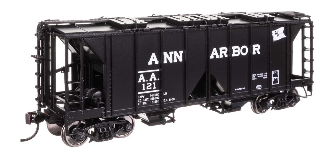 Walthers HO 910-49704 - Mainline - ACF 1958 Cu Ft Covered Hopper Car "Ann Arbor" #121