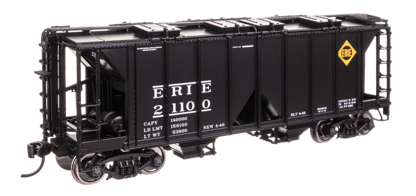 Walthers HO 910-49714 - Mainline - ACF 1958 Cu Ft Covered Hopper Car "Erie" #21100