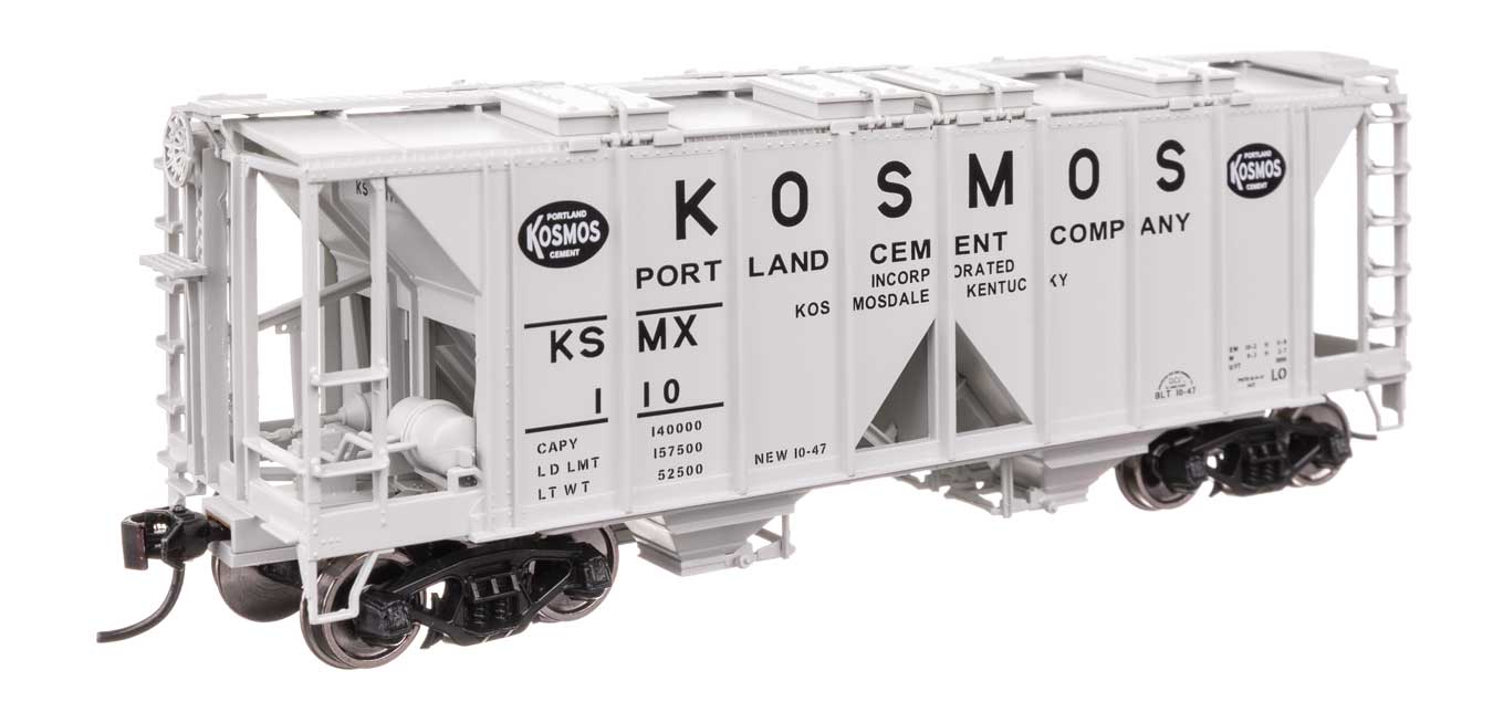 Walthers HO 910-49722 - Mainline - ACF 1958 Cu Ft Covered Hopper Car "Kosmos Cement" # KSMX 110
