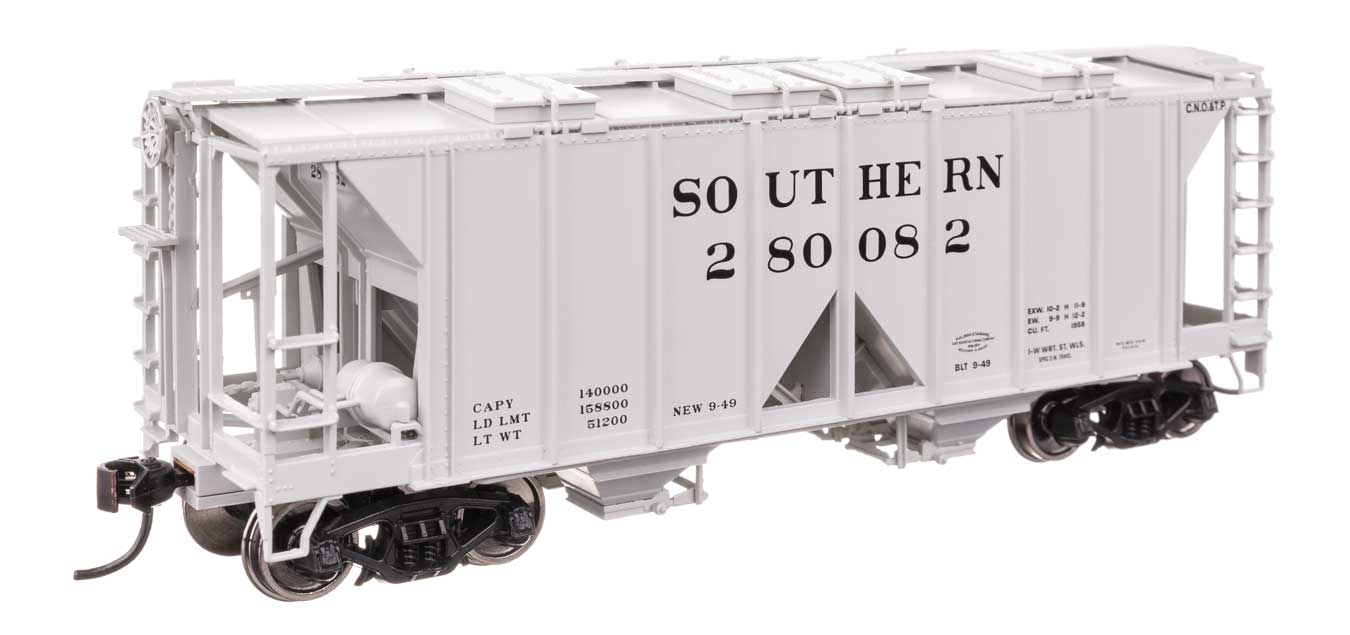 Walthers HO 910-49723 - Mainline - ACF 1958 Cu Ft Covered Hopper Car "Southern Railway" #280082