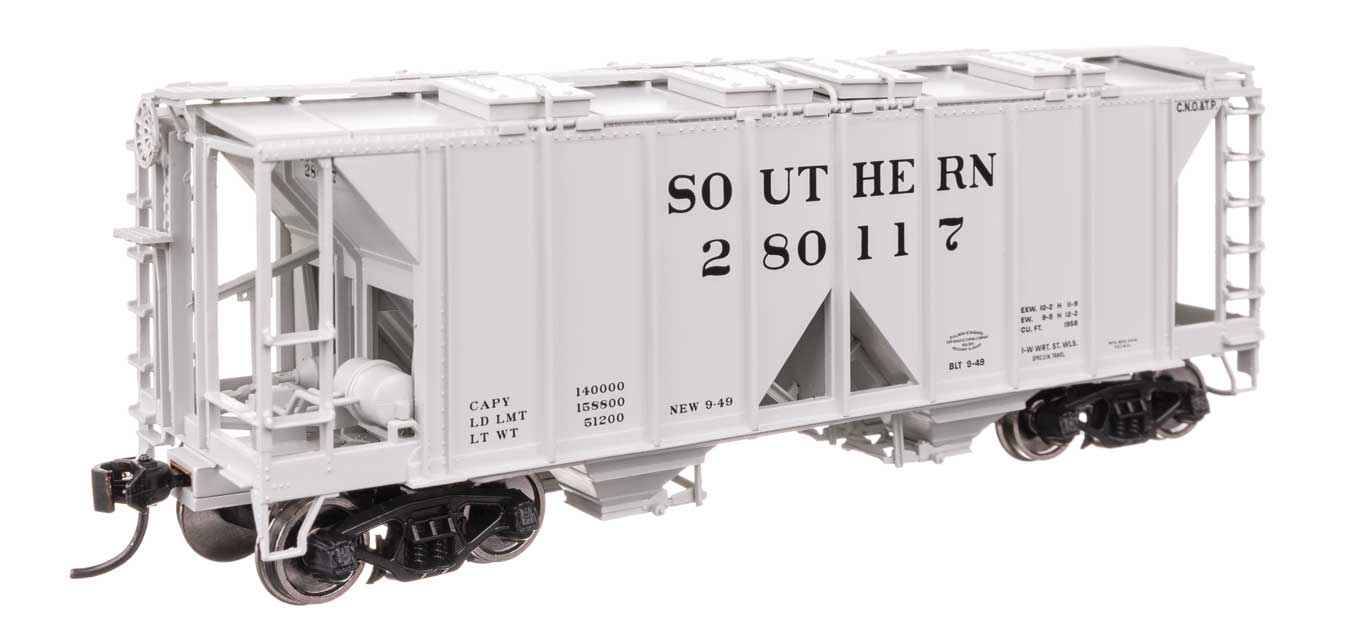 Walthers HO 910-49724 - Mainline - ACF 1958 Cu Ft Covered Hopper Car "Southern Railway" #280117