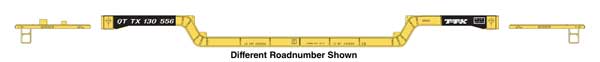 Walthers HO 910-50238 - Mainline - 81' 8-Axle Depressed Center Flatcar "TTX" #130562