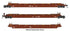 Walthers HO 910-55824 - Mainline - NSC Articulated 3-Unit 53' Well Car "Santa Fe" #9285 (SFLC)
