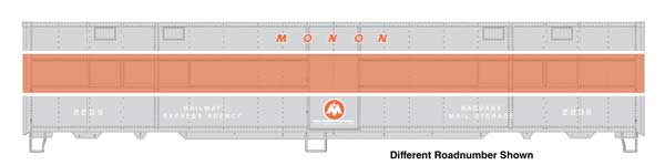 Walthers HO 920-10827 - Proto - 50' Express Boxcar "Monon" #2209 (CBQ-Style Troop Kitchen Conversion)