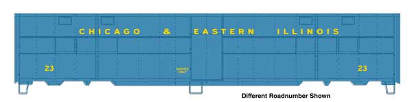 Walthers HO 920-10830 - Proto - 50' Express Boxcar "Chicago & Eastern Illinois" #24 (CBQ-Style Troop Kitchen Conversion)