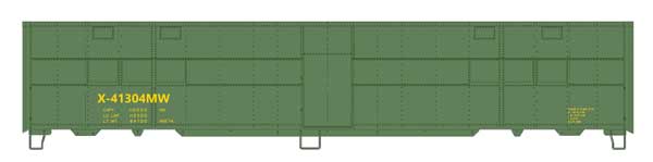 Walthers HO 920-10831 - Proto - 50' Express Boxcar "MOW" #X-41304MW (CBQ-Style Troop Kitchen Conversion)
