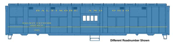 Walthers HO 920-10848 - Proto - 50' Express Boxcar "Baltimore & Ohio" #1810 (C&O-Style Troop Sleeper Conversion)