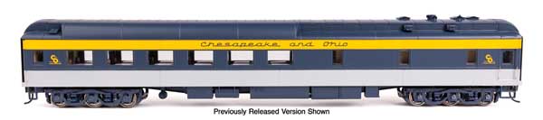 Walthers HO 920-49731 - Proto - 82' Pullman-Built Heavyweight 36-Seat Lighted Diner Passenger Car "Chesapeake & Ohio" #970 (City Tavern)