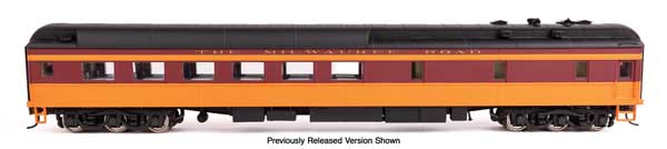 Walthers HO 920-49735 - Proto - 82' Pullman-Built Heavyweight 36-Seat Lighted Diner Passenger Car "Milwaukee Road" #5143