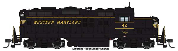 Walthers HO 920-17610 - Proto - EMD GP9 Low Nose Diesel Locomotive "Western Maryland" #29 (black, yellow) w/DCC/Sound