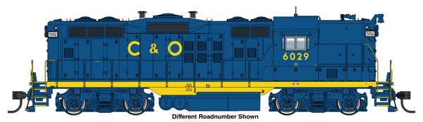 Walthers HO 920-17615 - Proto - EMD GP9 High Nose Diesel Locomotive "Chesapeake & Ohio/Chessie System" #6062  (Standard DC)