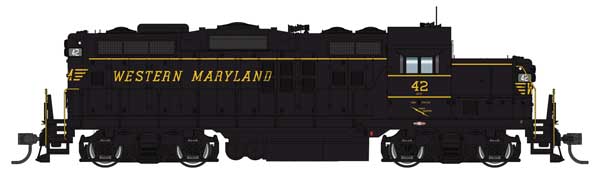 Walthers HO 920-17707 - Proto - EMD GP9 Low Nose Diesel Locomotive "Western Maryland" #33 (black, yellow) Standard DC