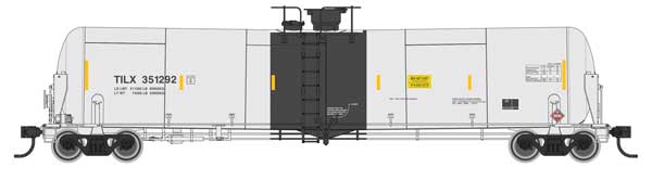 Walthers HO 920-100782 - Proto - 55' Trinity Modified 30,145-Gallon Tank Car "Trinity Industries Leasing" #351292 (TILX)