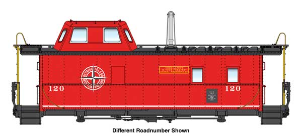 Walthers HO 920-103605 - Proto - Wabash Streamlined Caboose "Detroit Toledo & Ironton" #120