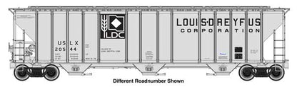 Walthers HO 920-106199 - Proto - 55' Evans 4780 Covered Hopper "Louis Dreyfus" #20573 (USLX)