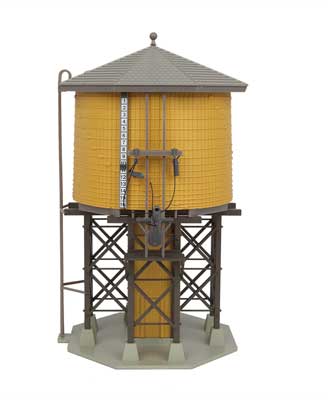 Walthers HO 933-2813 - Cornerstone - Wood Water Tank - Assembled   (Yellow Ochre)