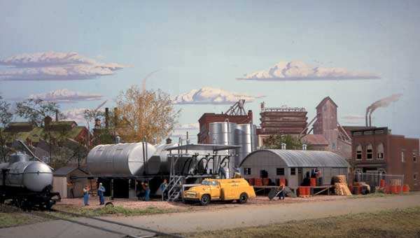 Walthers HO 933-3006 - Cornerstone - Interstate Fuel & Oil Co. - Building Kit