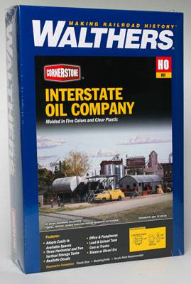 Walthers HO 933-3006 - Cornerstone - Interstate Fuel & Oil Co. - Building Kit