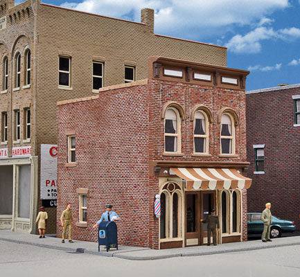 Walthers HO 933-3471 - Cornerstone - Vic's Barber Shop Building Kit