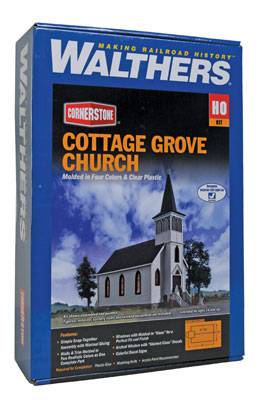 Walthers HO 933-3655 - Cornerstone - Cottage Grove Church Building Kit