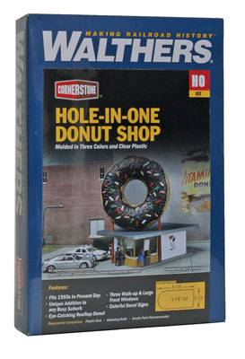 Walthers HO 933-3768 - Cornerstone - Hole-In-One Donut Shop Building Kit