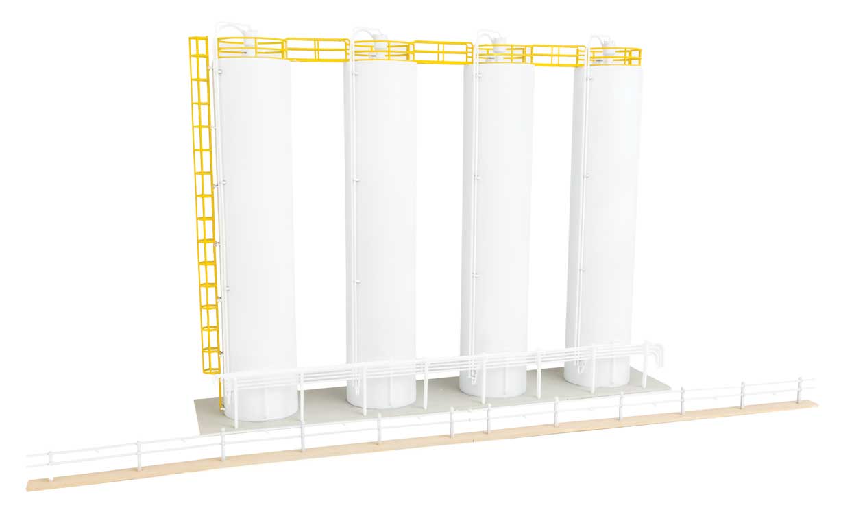 Walthers HO 933-4146 - Cornerstone - Plastic Pellet Plant Background Building Kit