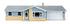 Walthers HO 933-4155 - Cornerstone - Ranch House w/ Attached 2-Car Garage Building Kit