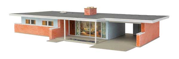 Walthers HO 933-4156 - Cornerstone - Mid-Century Modern Home Building Kit