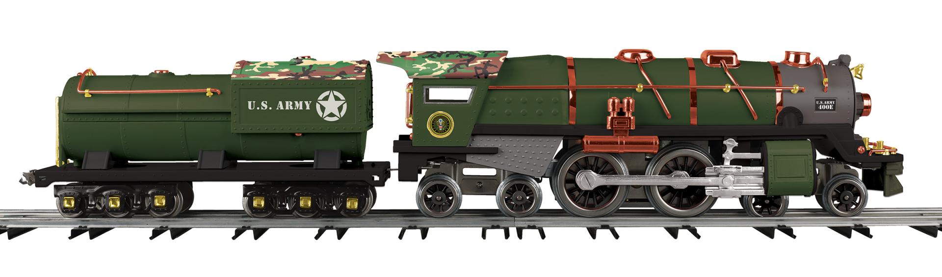MTH 10-1370-1 - Tinplate 400E Steam Engine "U.S. Army" w/ PS3 - Custom Run for MrMuffin'sTrains