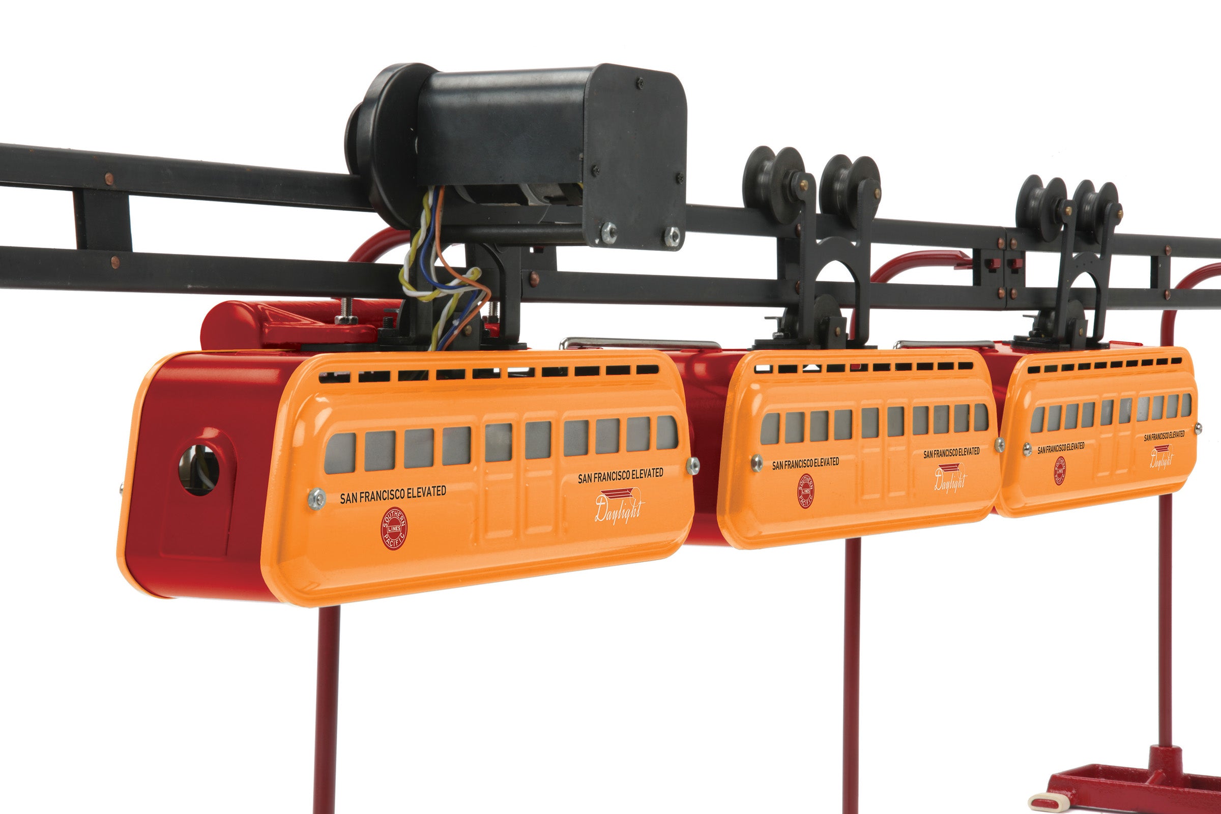 MTH 10-3055-0 - Traditional Tinplate Detroit Monorail "Southern Pacific" Set (3-Car) Daylight