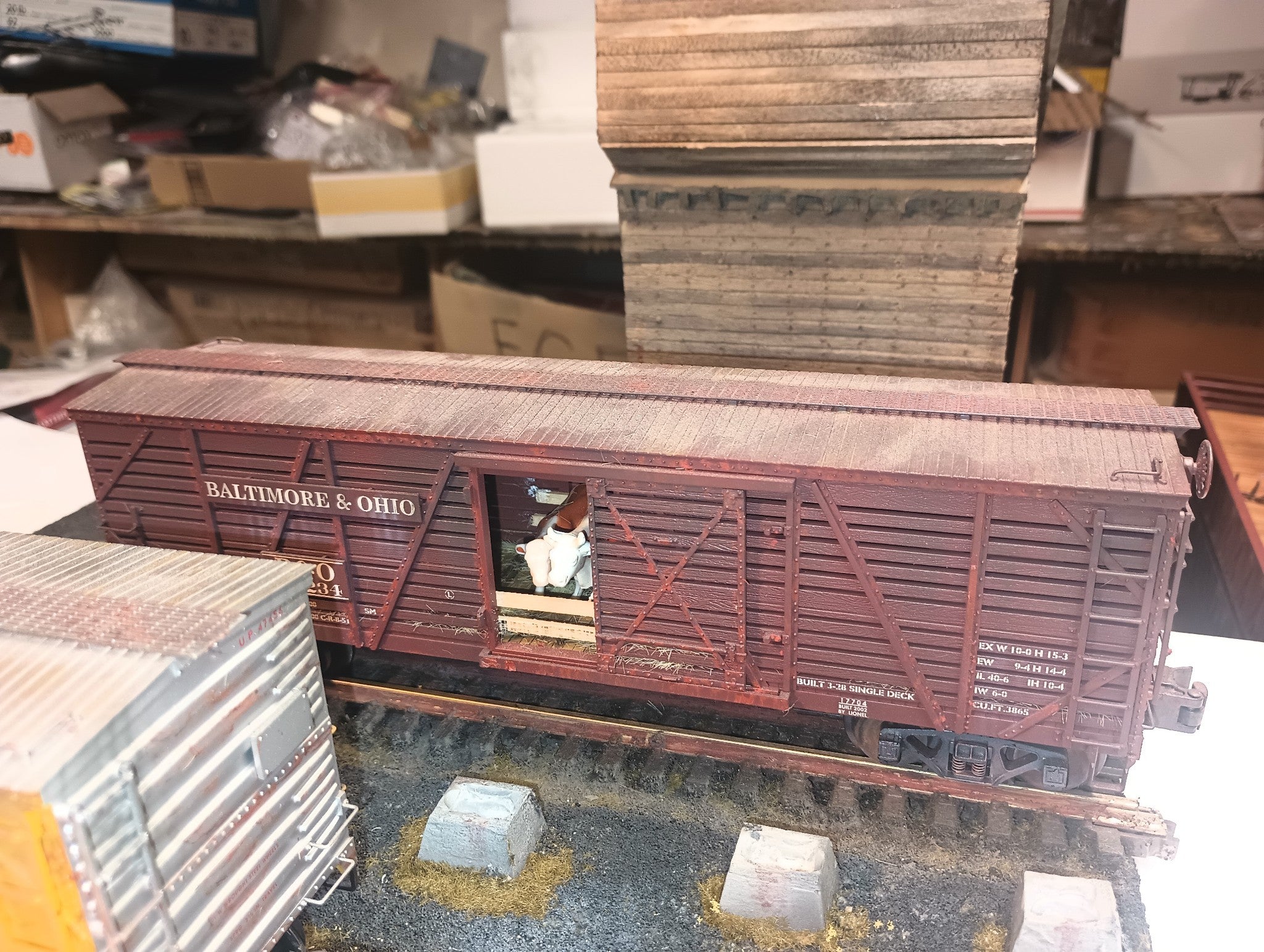 TW TrainWorx Stock Pen/Corral Kit - assembled and detailed by Harry Hieke