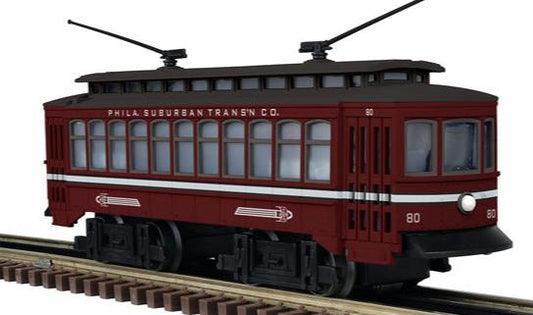 Atlas O 1001204 - Industrial Rail Trolley "Philadelphia Suburban Transportation Co." #80 - MrMuffin'sTrains