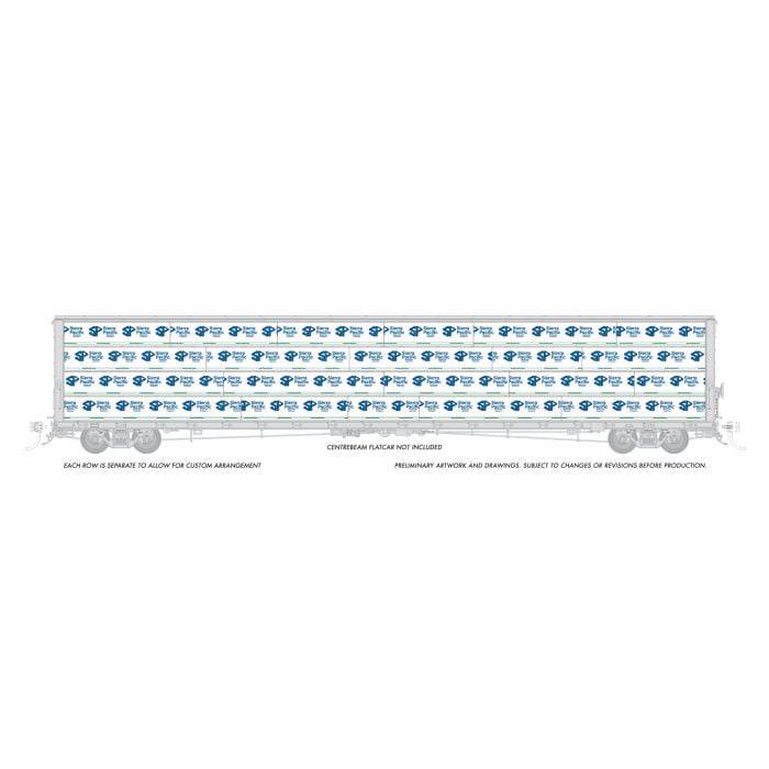 Rapido Trains HO 102165 - Centerbeam Wrapped Lumber Load "Sierra Pacific"