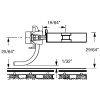 Kadee HO 119-25 - #119 SE Shelf Whisker Metal Coupler - Medium (9/32") Centerset Shank (Bulk Pack - 25 Pair)