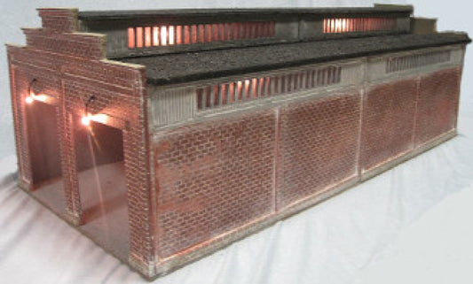 Korber Models #306 - O Scale - 2 Stall Diesel Shed Kit - MrMuffin'sTrains
