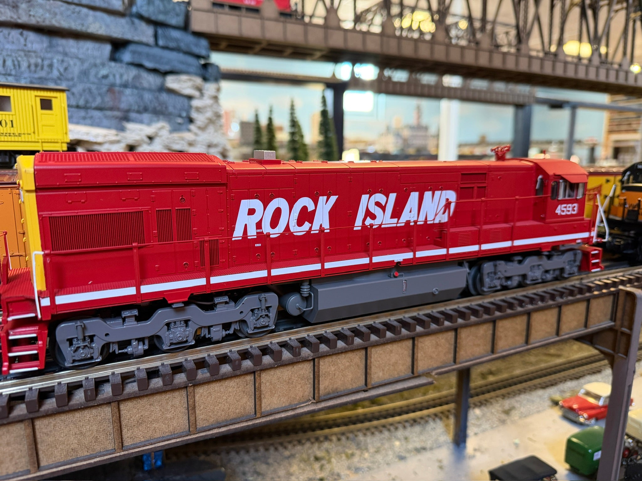 Atlas O 30138686S - Premier - U30C Diesel Locomotive "Rock Island" #4593 - Custom Run for Mr.Muffin's Trains