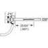 Kadee HO 156-25 - #156 Whisker Metal Couplers - Long (25/64") Centerset Shank (Bulk Pack - 25 Pair)