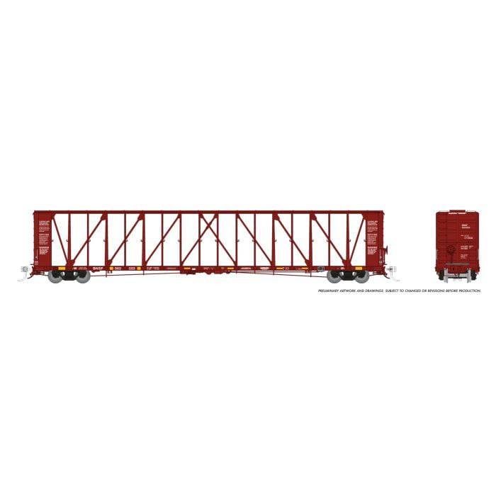 Rapido Trains HO 174009 - NSC 73' Centerbeam Flatcar "BNSF"  (6-Pack)