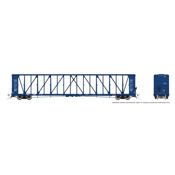 Rapido Trains HO 174011A - NSC 73' Centerbeam Flatcar "Copper Basin Railway"